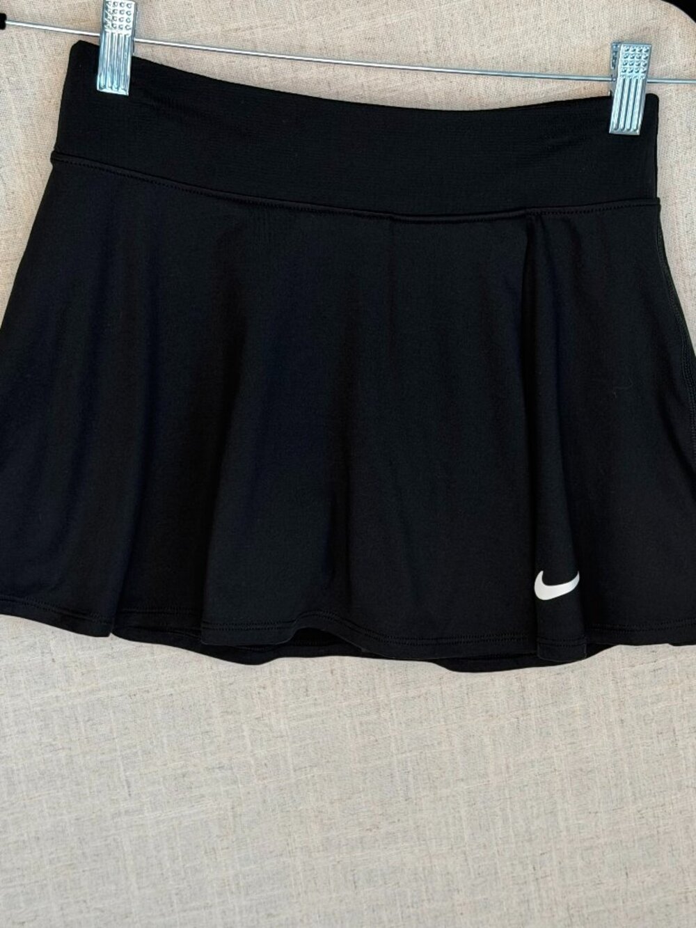 Nike Dri-FIT Black Tennis Skort XS Flouncy Skirt Built-In Shorts